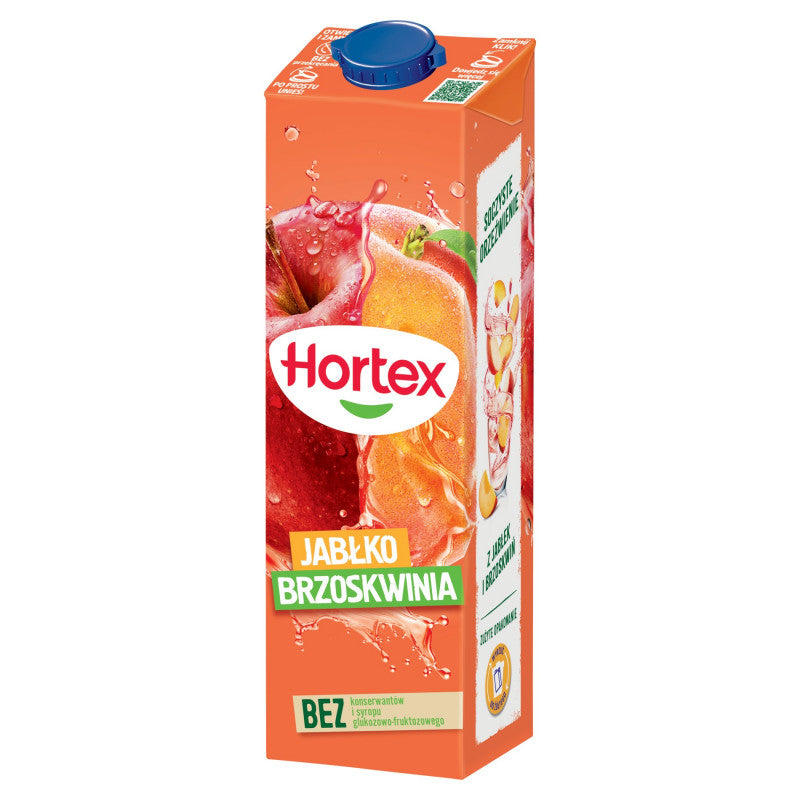 Hortex Napój jabłko brzoskwinia 1 l
