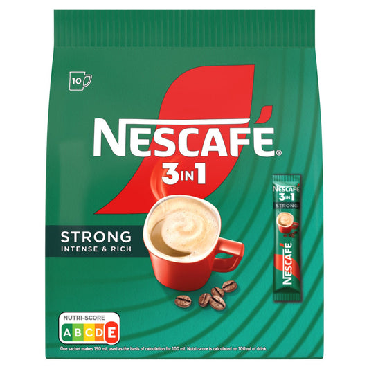 Nescafé 3in1 Strong Rozpuszczalny napój kawowy 160 g (10 x 16 g)