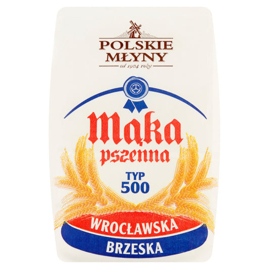 Polskie Młyny Mąka pszenna wrocławska brzeska typ 500 1 kg